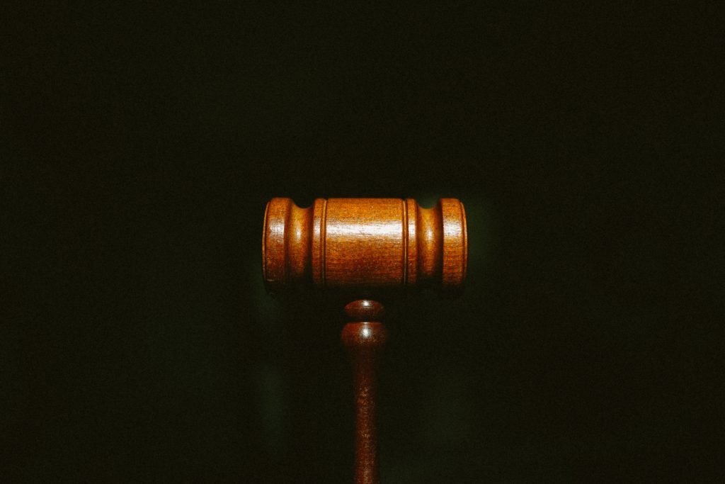 Image of gavel to represent copyright, privacy policy, and medical disclaimer